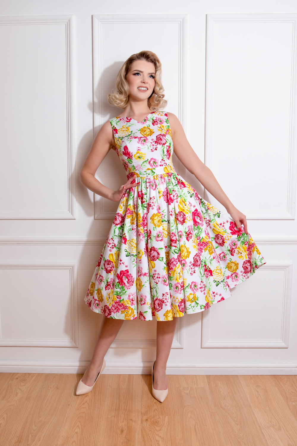 Dawn Floral Swing Dress